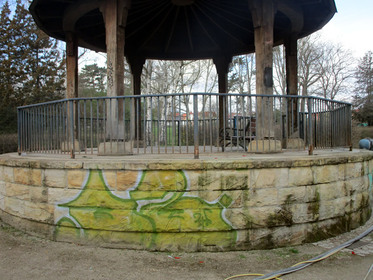 Grafitti im Kurpark Blankenburg